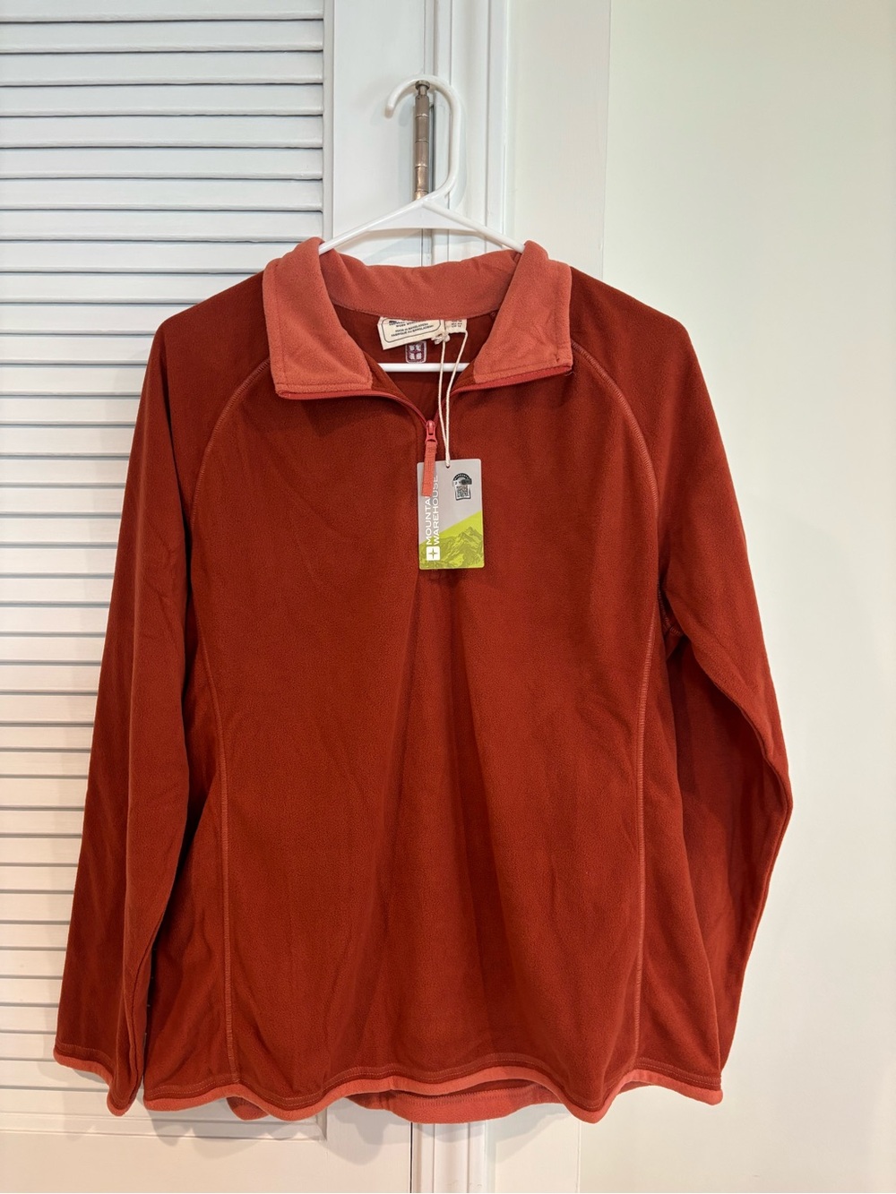 Women's Rust Quarter-Zip Fleece Pullover - Outdoor Basics